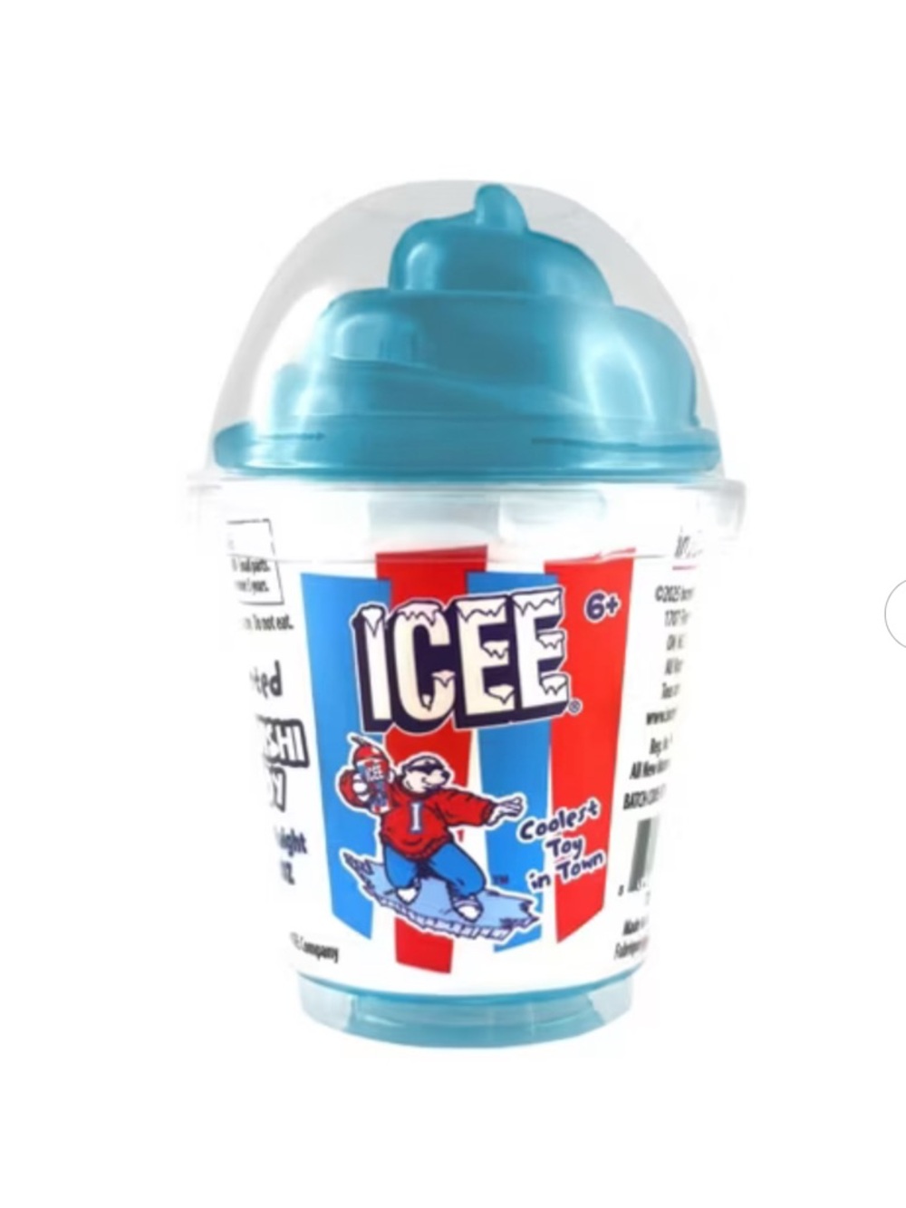 Blue ICEE Raspberry Scented Squishy Stress Toy Fidget, Tik Tok Viral Squeeze Toy